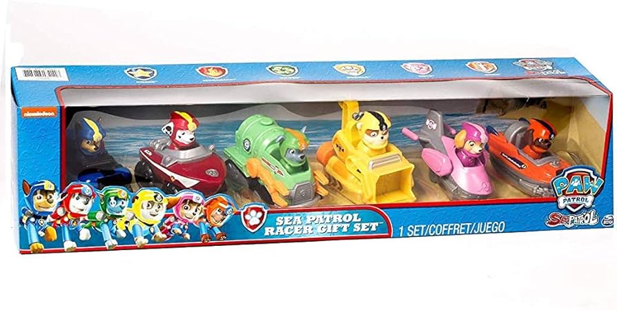 Amazon.com: Paw Patrol Sea Patrol Racers Choice 6-Pack